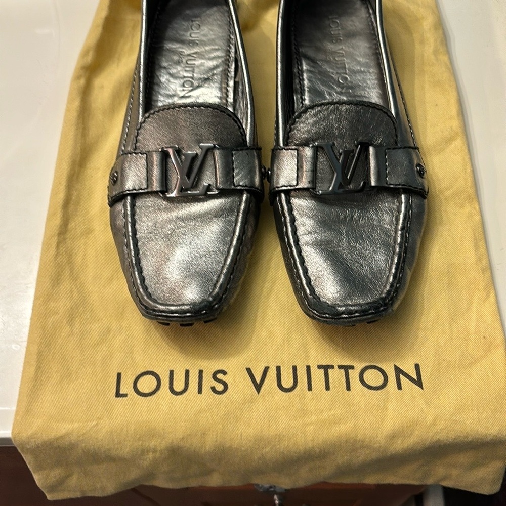 Authentic Louis Vuitton LV Logo Loafers